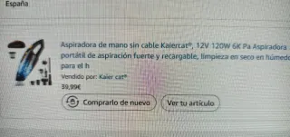 Aspiradora de mano Kaiercat 120W