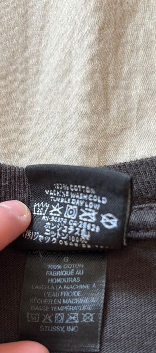 Camiseta Stussy Manga Larga Negra