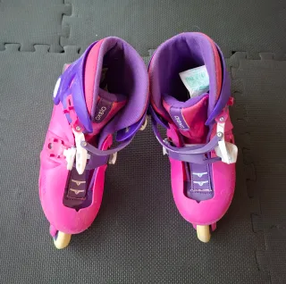 Patines en línea Oxelo rosas y morados, Decathlon
