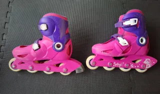 Patines en línea Oxelo rosas y morados, Decathlon