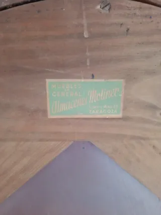 Antiguo espejo madera y cristal