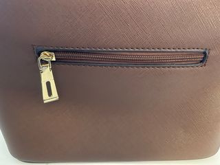 Bolso bandolera polipiel marrón