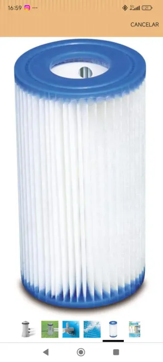 Depuradora Intex Gris/Blanca