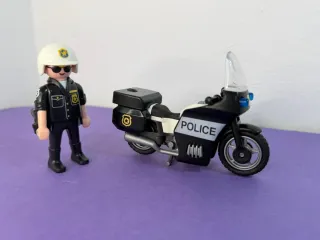 Playmobil Policía con Moto