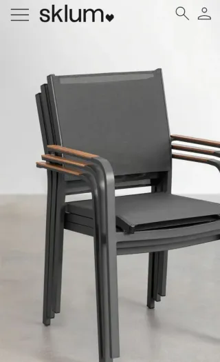 Sillas de exterior metal y madera