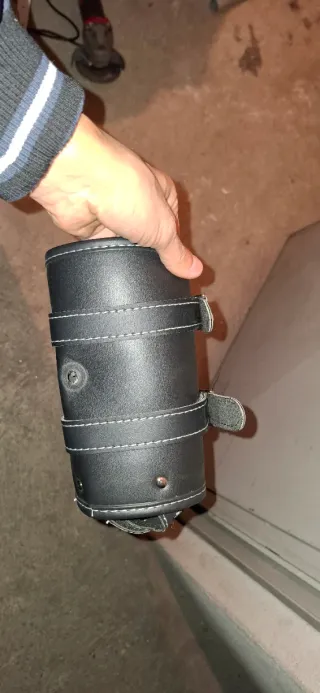 Alforjas para Moto Negra con Águila Dorada