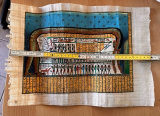 Papiro Egizio Dipinto a Mano