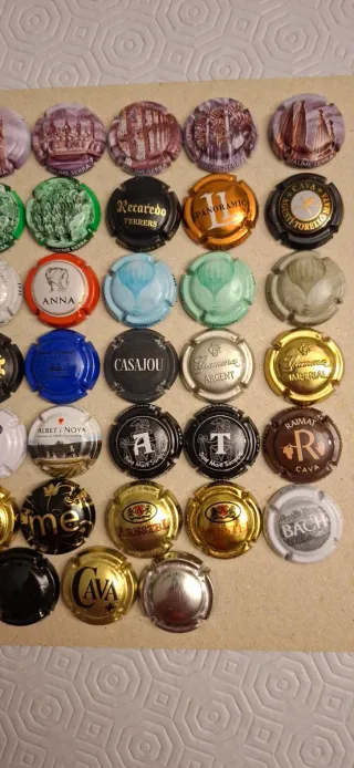 45 Placas Chapas de Cava Colección