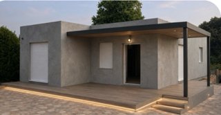 Casas modulares hibridas de acero y hormigón
