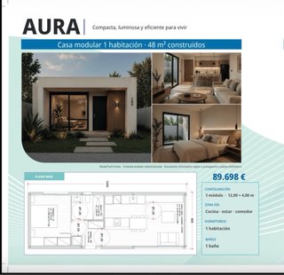 Casas modulares hibridas de acero y hormigón