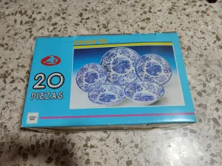 Vajilla Porcelana 20 Piezas