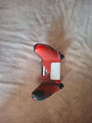 Funda Mando PS5 Diseño Rojo y Negro