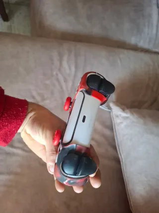 Funda Mando PS5 Diseño Rojo y Negro