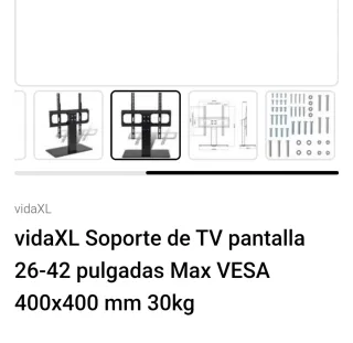 Soporte de TV negro