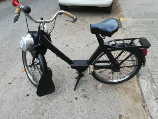 Velosoler Moped Negro/Plata