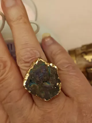 Anillo Geoda Bañado en dorado