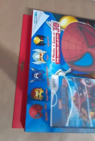 NUEVO.Juego wii Marvel Super Heroes 3D+5 Máscaras