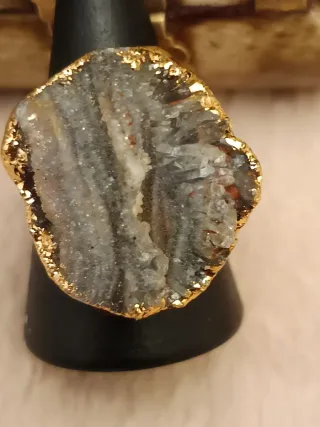 Anillo Geoda Bañado en Dorado