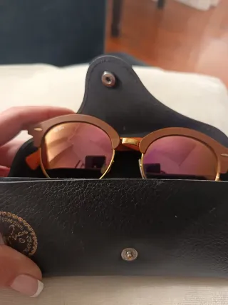 Gafas Ray-Ban Polarizadas Marrones y Rosas