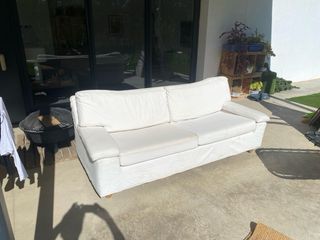 Regalo Sofá de tela blanco