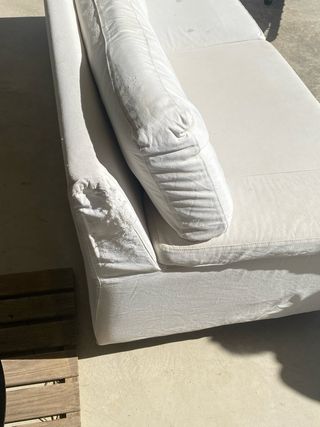 Regalo Sofá de tela blanco