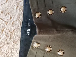 Pantalón Zara Mujer Verde Oliva