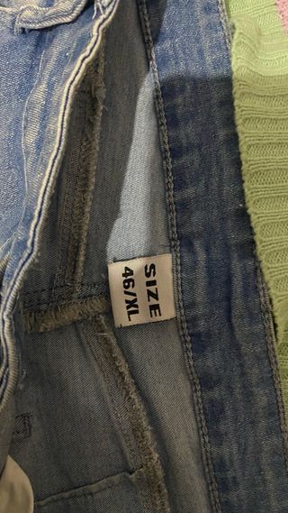 Conjunto mujer talla 44 verde y morado