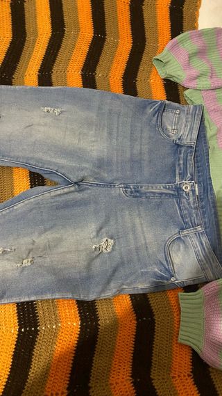 Conjunto mujer talla 44 verde y morado