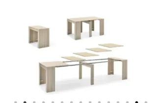Mesa consola extensible madera
