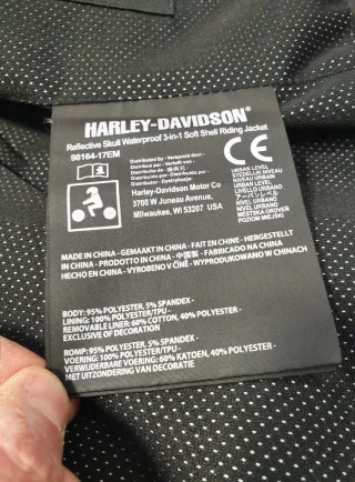 Giacca Harley-Davidson 3 in 1 Skull M