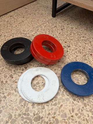 Juego discos pesas halterofilia (varios kg)