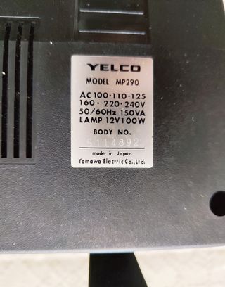 Proyector Yelco MP290 vintage Super 8