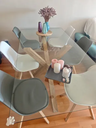 ✨ Mesa de comedor grande y moderna ✨ (100x200 cm)