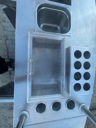 Puesto de acero inoxidable