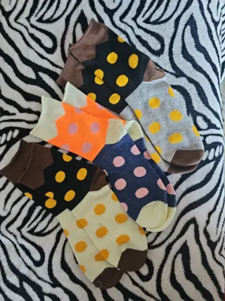 Lote calcetines antipresión lunares 37/39