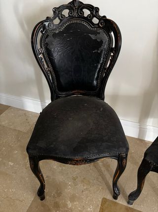 Juego de 2 Sillas Antiguas Madera.