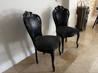 Juego de 2 Sillas Antiguas Madera.