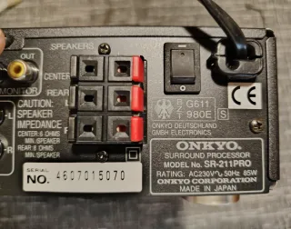 Onkyo SR 211 Pro AV Surround Processor