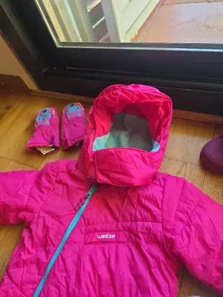 Conjunto infantil esquí rosa