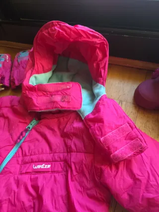Conjunto infantil esquí rosa