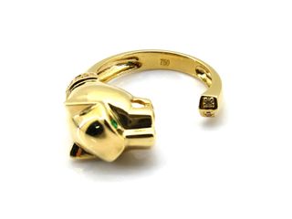 sortija oro 18k con piedra con circonita