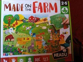 Puzzle de granja y otro dinosaurios