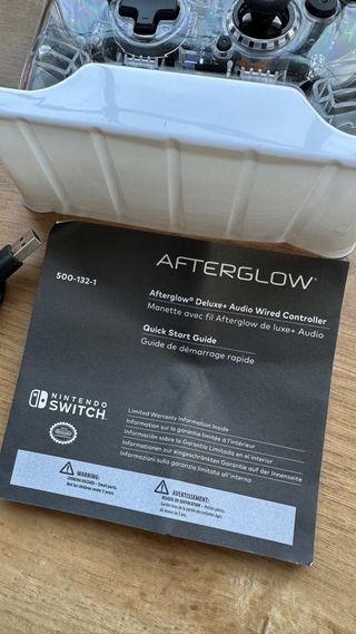 Mando Nintendo Switch transparente LED