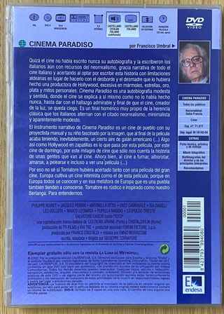 DVD Cinema Paradiso Giuseppe Tornatore