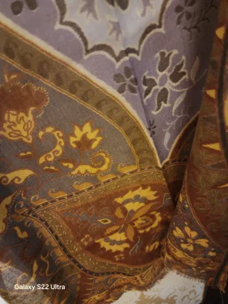 Bufanda Massimo Dutti Morado y Marrón