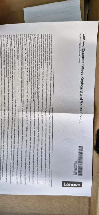 Kit Teclado y Ratón Lenovo Negro