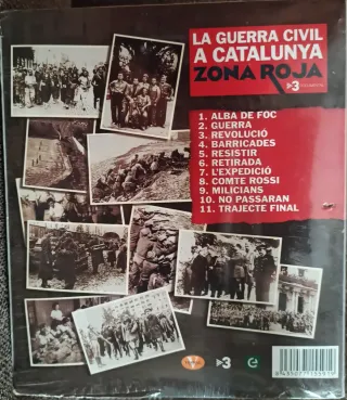 DVD La Guerra Civil a Catalunya Zona Roja