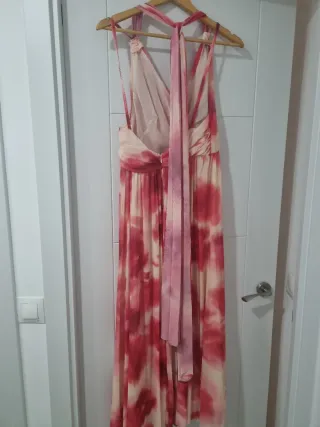 Vestido largo estampado