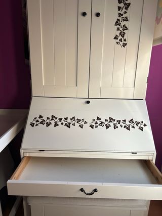 Mobile da ufficio bianco con panca