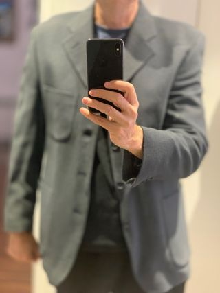 Chaqueta de lana gris